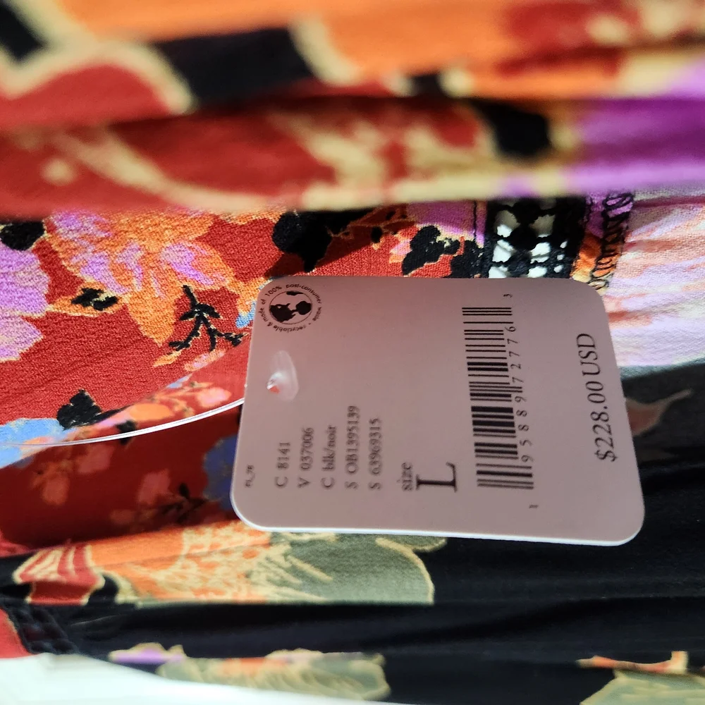 Free People Floral Maxi Dress - Black, Red, Pink, Blue - Picture 6 of 10